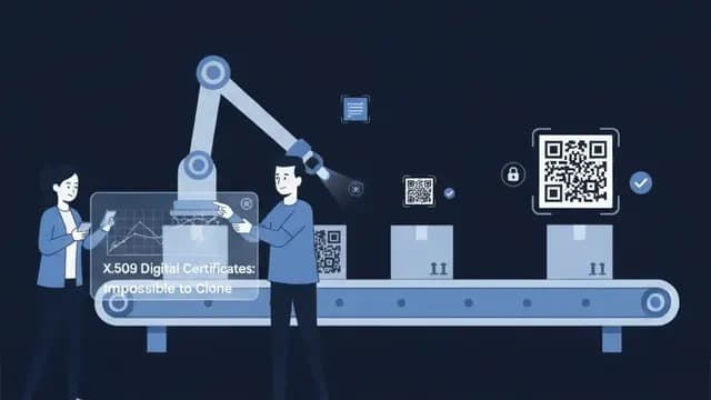 X.509 digital certificates embedded at product level